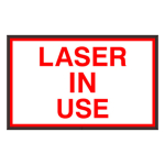 PHXF1016W-193R/120-277VAC "LASER IN USE" Outdoor LED Backlit Sign image