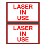 PHXF1016DWW-193RR/120-277VAC "LASER IN USE | LASER IN USE" Outdoor LED Backlit Sign image