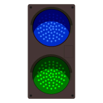 TCILV-BG/120-277VAC LED Traffic Controller - Vertical, Blue - Green image