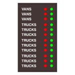 LPS7442WGRGRGRWGRGRGRWGRGRGR-O894/120-277VAC "VANS VANS VANS | Red Dot | Green Dot | Red Dot | Green Dot | Red Dot | Green Dot | TRUCKS TRUCKS TUCKS | Red Dot | Green Dot..." LED Panel Sign image