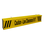 IBAR-M7120K-J393 Caution - Low Clearance 6' 6", 10ft wide clearance bar image