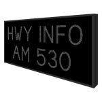 DOT4896W-S663TS/100-240VAC HWY INFO AM 530 DOT LED Blank-Out Sign image