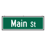 SNS2472W-S520G/100-277VAC "Main St" Street Name Signs image