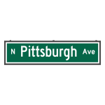 SNS1872W-S517G/100-277VAC "N Pittsburgh Ave" Street Name Signs image