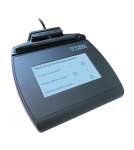 SignatureGem LCD 4x3 Electronic Signature Pad (HID USB Backlit SE Higher Speed Version) with 3-Track MSR Reader with Software image