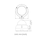 ACTi E618 3MP Indoor Zoom Dome Camera with D/N, Adaptive IR, Superior WDR, 4.3x Zoom Lens
