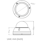 ACTi E710 3MP Video Analytics Outdoor Dome Camera with D/N, Adaptive IR, Extreme WDR, SLLS, Fixed Lens