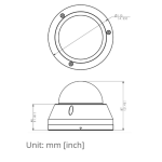 ACTi E79 5MP Video Analytics Outdoor Dome Camera with D/N, Adaptive IR, Extreme WDR, SLLS, Fixed Lens