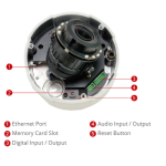 ACTi E816 10MP Outdoor Zoom Dome Camera with D/N, Adaptive IR, Basic WDR, 4.3x Zoom Lens