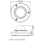 ACTi E921 5MP Outdoor Mini Fisheye Dome Camera with Basic WDR, Fixed Lens