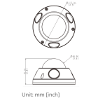 ACTi E933M 2MP Video Analytics Outdoor Mini Dome Camera with D/N, Adaptive IR, Extreme WDR, SLLS, M12 Connector, Fixed Lens