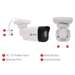ACTi Z37 8MP Mini Bullet Camera with D/N, Adaptive IR, Superior WDR, SLLS, Fixed Lens, 1440p/30fps