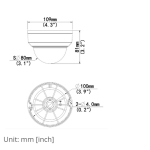 ACTi Z710 8MP Outdoor Mini Dome Camera with D/N, Adaptive IR, Superior WDR, SLLS, Fixed Lens