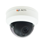 ACTi Z710 8MP Outdoor Mini Dome Camera with D/N, Adaptive IR, Superior WDR, SLLS, Fixed Lens