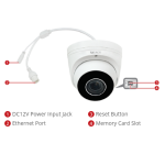 ACTi Z81 2MP Outdoor Zoom Dome Camera with D/N, Adaptive IR, Extreme WDR, SLLS, 4.4x Zoom Lens