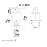 ACTi Z952 4MP Outdoor Speed Dome Camera with D/N, Adaptive IR, Superior WDR, SLLS, 25x Zoom Lens