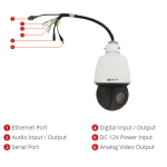 ACTi Z952 4MP Outdoor Speed Dome Camera with D/N, Adaptive IR, Superior WDR, SLLS, 25x Zoom Lens
