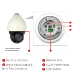 ACTi A950 8MP Outdoor Speed Dome Camera with D/N, Adaptive IR, Extreme WDR, ELLS, 22x Zoom Lens