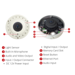 ACTi B78 12MP Video Analytics Outdoor Hemispheric Dome Camera with D/N, Adaptive IR, Extreme WDR, SLLS, Fixed Lens, H.265/H.264