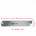 Aloris SGIH 32-9 Cut-Off and Grooving Blade, 0.375"