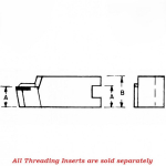 Aloris CXA-81 CXA Series Threading and Grooving Tool