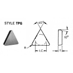 Aloris BXA- 12N BXA Series Turning Holder for Carbide Triangular Inserts, Negative