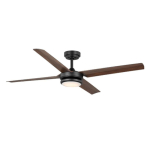 Altitude 108L56MBKDB Laritza 56" Indoor / Outdoor Fan ABS Blades with LED Light Kit Matte Black with Dark Brown Blades