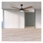 Altitude 108L56MBKDB Laritza 56" Indoor / Outdoor Fan ABS Blades with LED Light Kit Matte Black with Dark Brown Blades