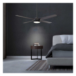 Altitude 108L56MBKMBK Laritza 56" Indoor / Outdoor Fan ABS Blades with LED Light Kit, Matte Black