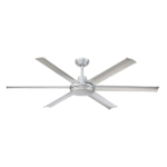 Altitude 131L60BNSLV Arlette 60" Indoor Fan with Light Kit and Remote Control, Brushed Nickel / Silver