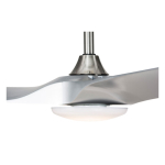 Altitude 953L52BNSLV Gossamer 52" Indoor Fan with Light Kit and Remote Control, Brushed Nickel / Silver