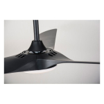 Altitude 953L60MBK Gossamer 60" Indoor Fan with Light Kit and Remote Control, Matte Black