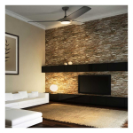 Altitude 953L60MBK Gossamer 60" Indoor Fan with Light Kit and Remote Control, Matte Black