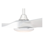 Altitude 953L52MWH Gossamer 52" Indoor Fan with Light Kit and Remote Control, Matte White