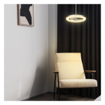 Altitude ERTE1708065MWH Helium 24" Indoor / Outdoor Matte White Integrated LED with Light Kit