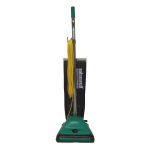 Bissell BigGreen Commercial BG99 Economy ProShake 12" Upright Vacuum 5 Amp Motor, Straight Handle, 30' Cord, Plastic Hood, Twill Shake-out Bag