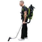 Bissell BigGreen Commercial BGC3000B-BP Lithium-Ion Battery Lightweight Portable Canister with Wheels, Ultra Quiet, Disposable Bag, 5 Piece Tool Kit (w/ Backpack Kit)