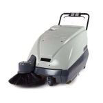 Bissell BigGreen Commercial BGDFS31+ 31" Compact Battery Sweeper Suited for Indoor and Outdoor Cleaning on Hard and Soft Floor Surfaces
