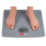 Detecto SlimTalk Talking Home Health Scale, 400 lb x 0.1 lb / 180 kg x 0.1 kg, Textured Platform Surface