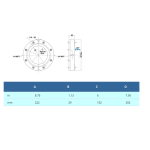 Exair 2406 Aluminum Super Air Wipe 6"