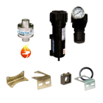 Exair HT6961-316 1" Type 316 Stainless Steel High Temperature Line Vac Kit
