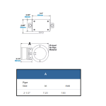 Exair H9096-DAT 2-1/2" 5-500 SCFM Digital Flowmeter with Data Logger with Drill Guide Kit