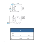 Exair H9098-DAT 4" 20-2000 SCFM Digital Flowmeter with Data Logger with Drill Guide Kit