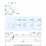 Exair 110060SS-316PKI Type 316 Stainless Steel Super Air Knife 60" with Plumbing Kit