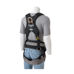 Gemtor 3005-2 Universal X Back Harness with Lumbar & Leg Pads, Seat Sling, with Trauma Relief Quick Connect Buckle Leg Straps