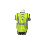 Gemtor FPV-TBFD-2 Type R, Class 2 Fall Protection Vest Harness, Tongue Buckle Legs, Front D-Ring, Medium