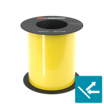 LabelTac LT601RF-C Reflective Tape for LabelTac 9 Only 6"x75', Yellow | Simple Peel Edge | Resistant to UV, Chemicals, & Water | Strong Reflective Properties | Rated for up to 7 Years of Life Outdoors