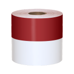 LabelTac LT404WW 4"x70' Cable Wire Labels Printable Cable Wraps 2" Printable Red Header Self-Laminating Use LabelTac 4 or LabelTac Pro Printer