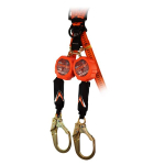Malta Dynamics C7203D-G2 Dual 11' Pygmy Hog Web Self-Retracting Lifeline w/Rebar Hook (Gen 2)