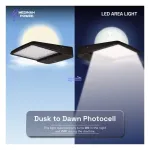 Medinah Power ARLL-200W-50K-DV2-PC-T3-BZ ARL Area Light, 200W, 5000K